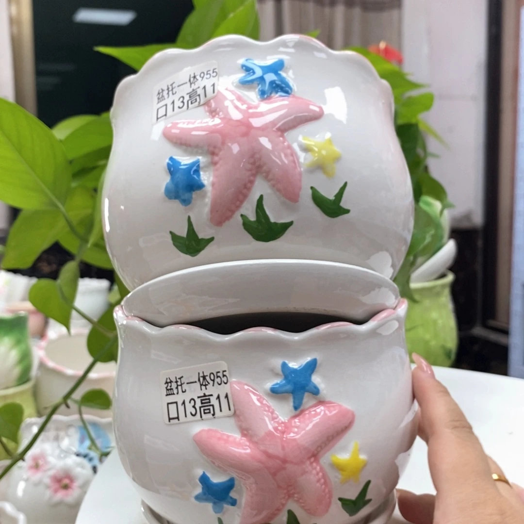 @夏西陶瓷花盆@@5955