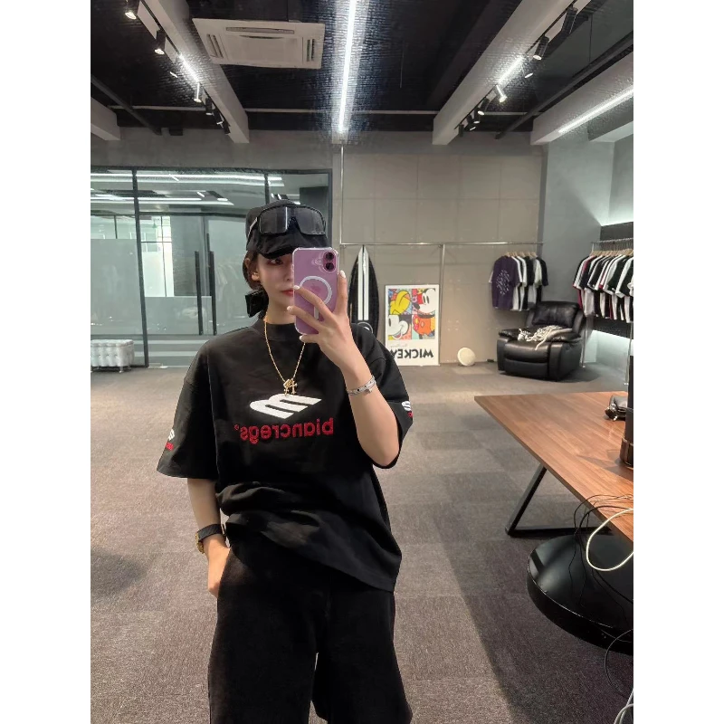 【小熊专属】潮牌男装刺绣T恤 5015