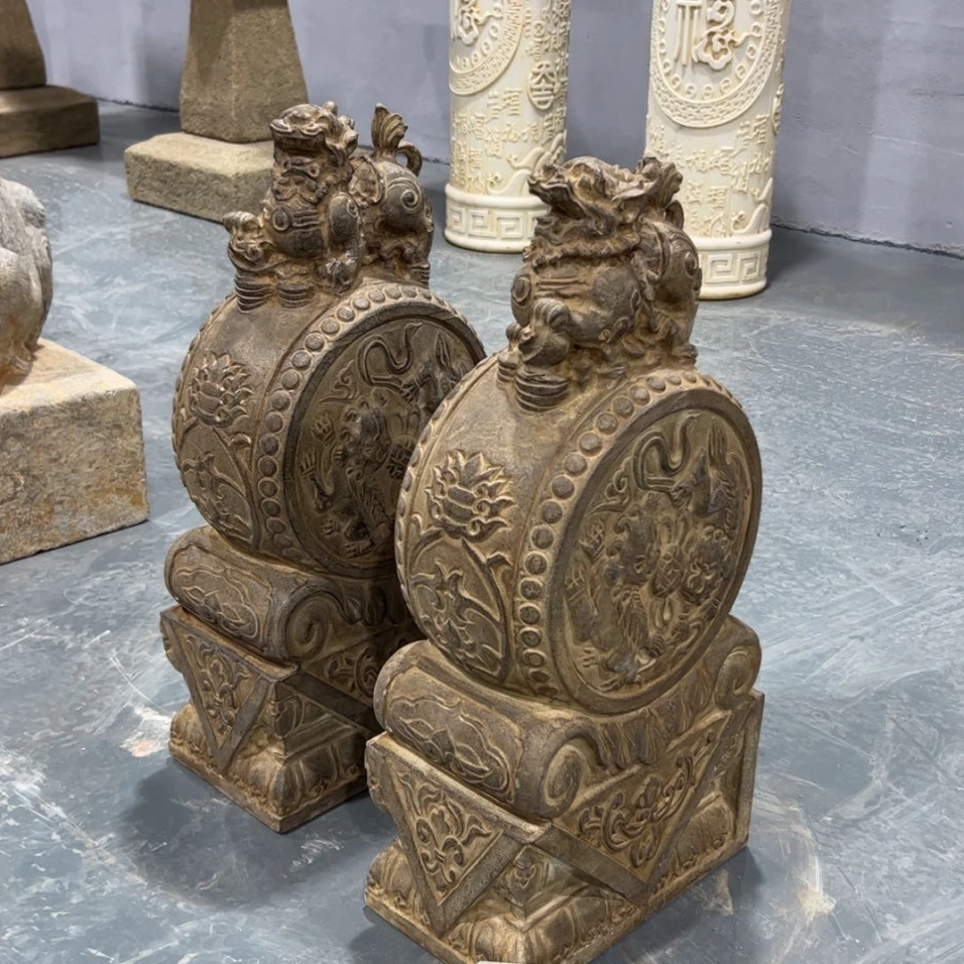 抱鼓石黑青石不包邮