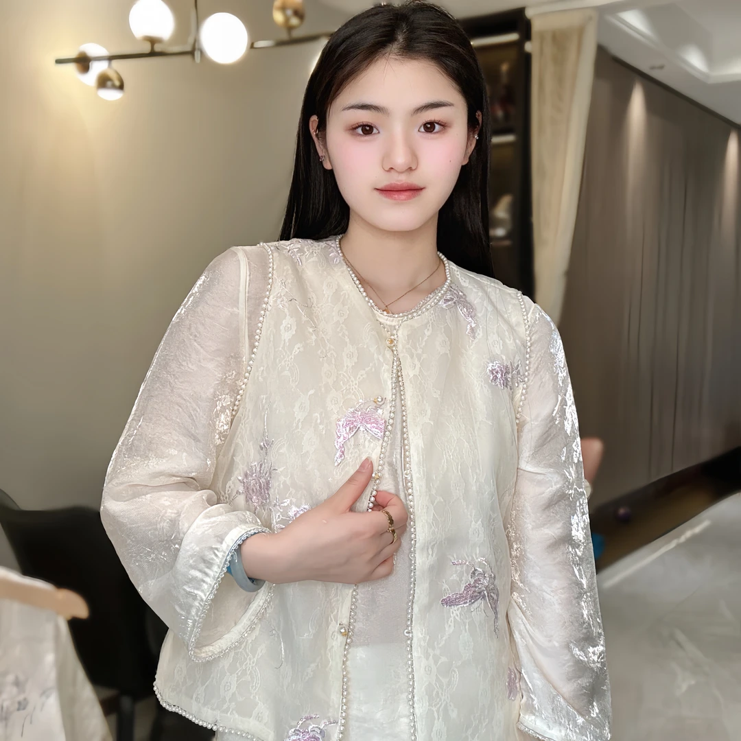 【梦寻】新中式刺绣百搭马夹重工刺绣绣花夏季时尚气质女装马甲