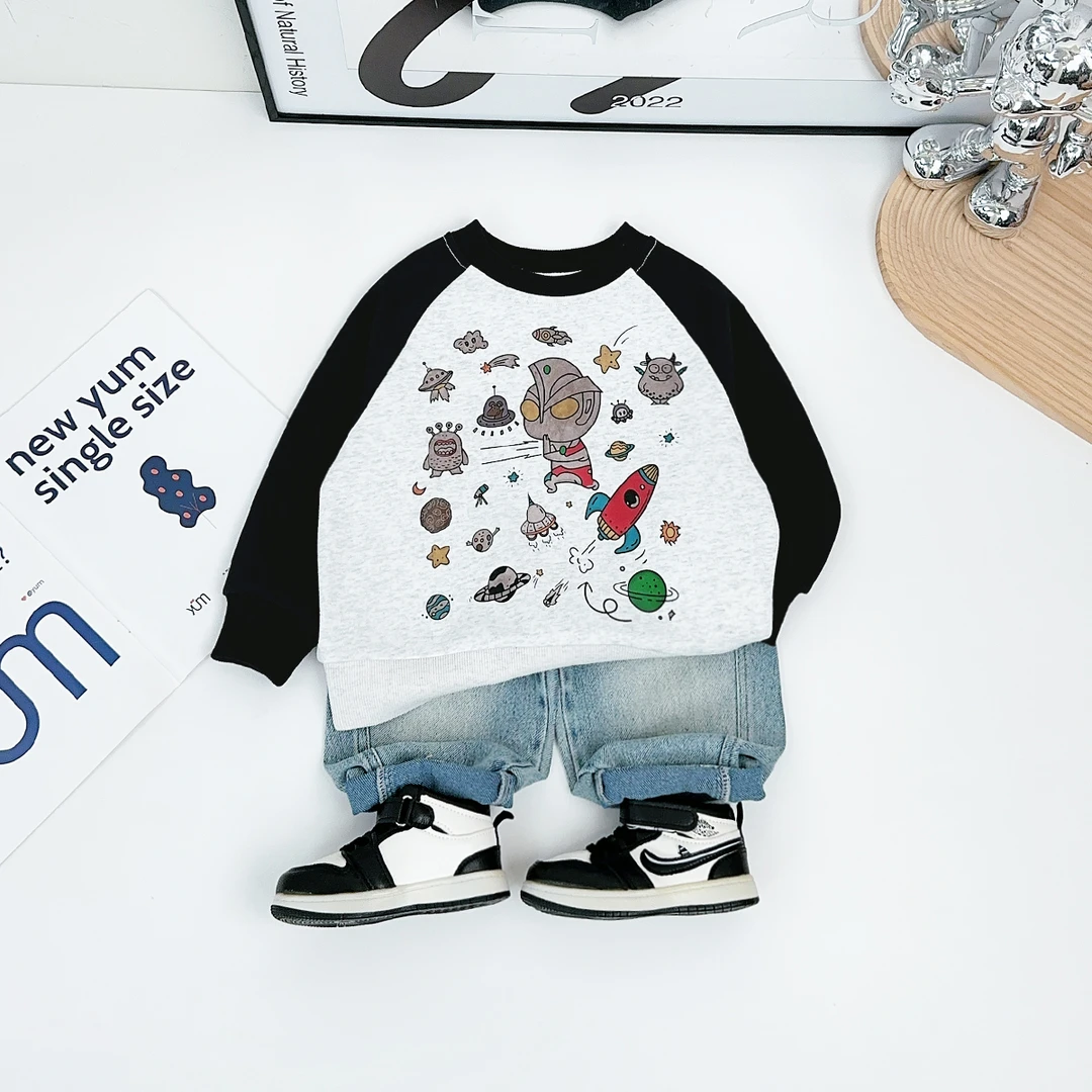 儿童卫衣长袖2025新款春装男童春秋上衣潮 WG28150 悠悠童话童装