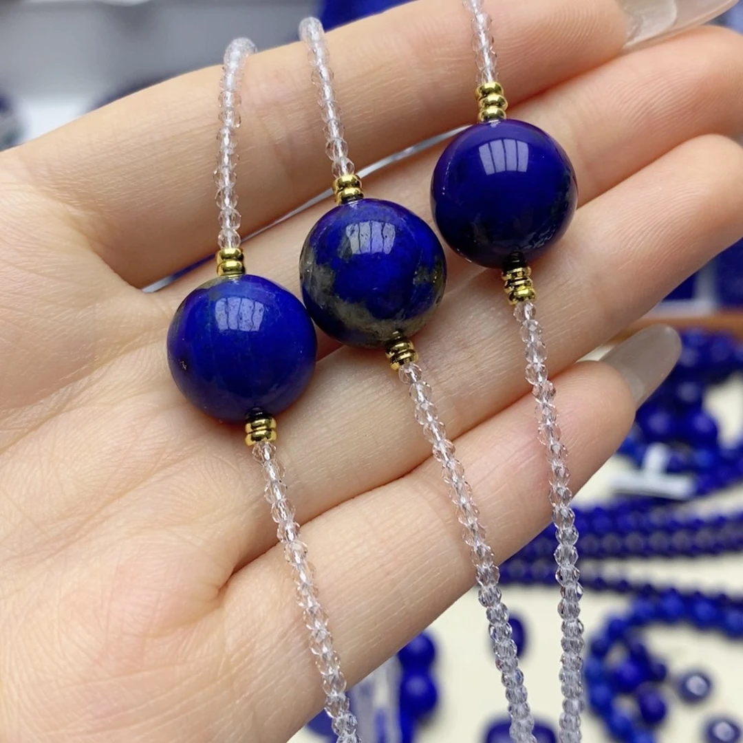 青金石未镶嵌颈饰