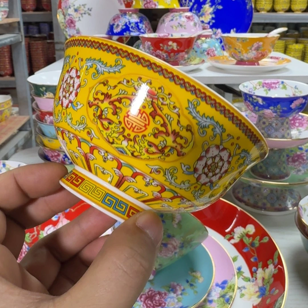 景德镇珐琅彩餐具
