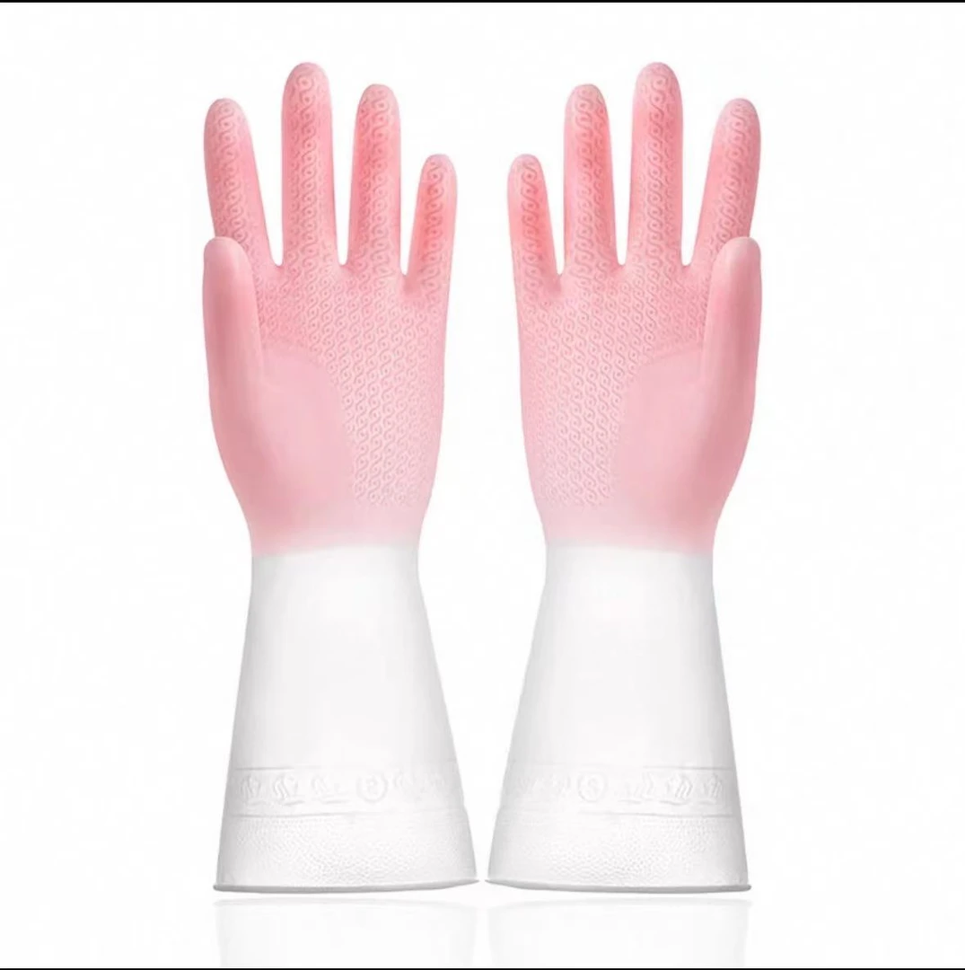 加厚手套中长款洗碗防滑耐磨