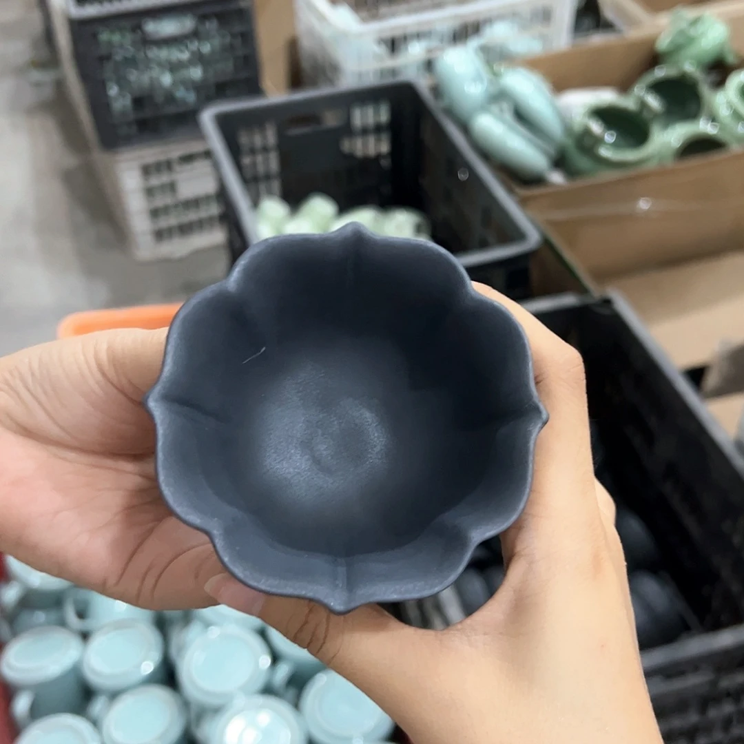 龙泉云间青瓷小米茶器