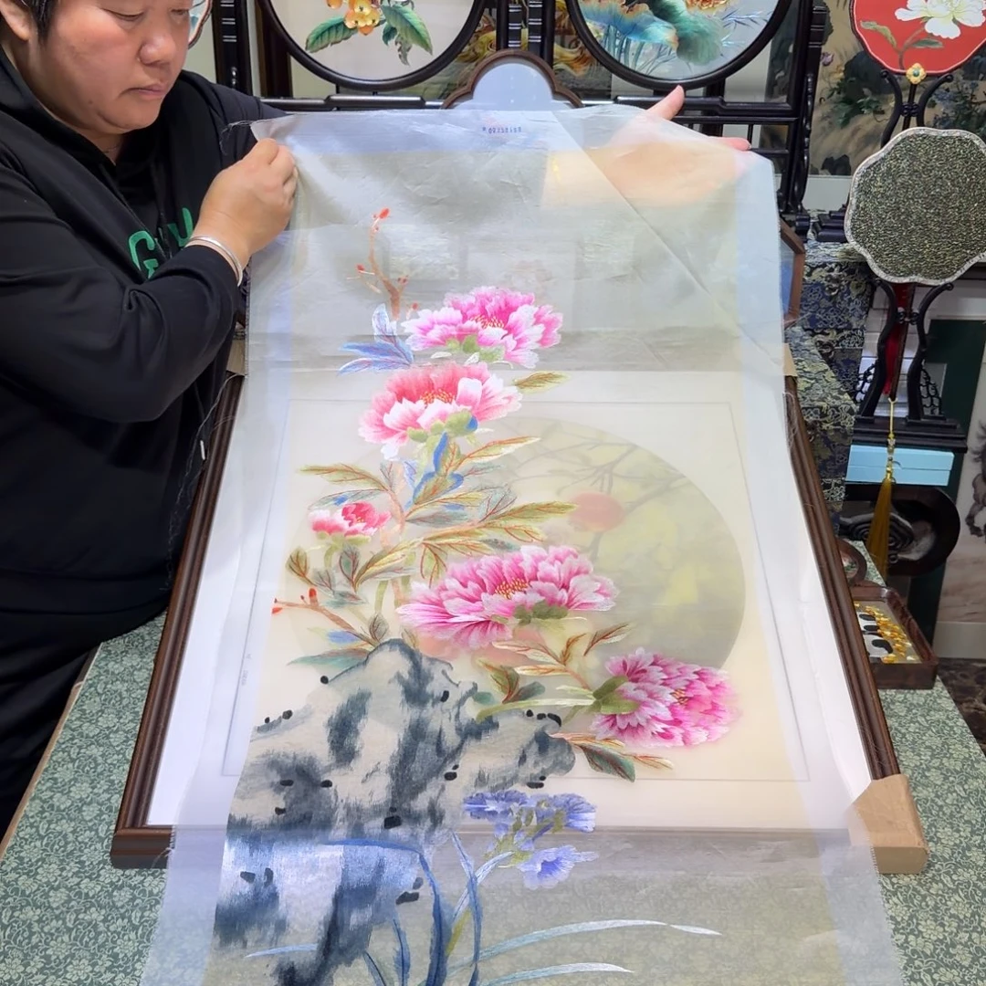 刺绣手工苏绣工艺制作技艺精湛