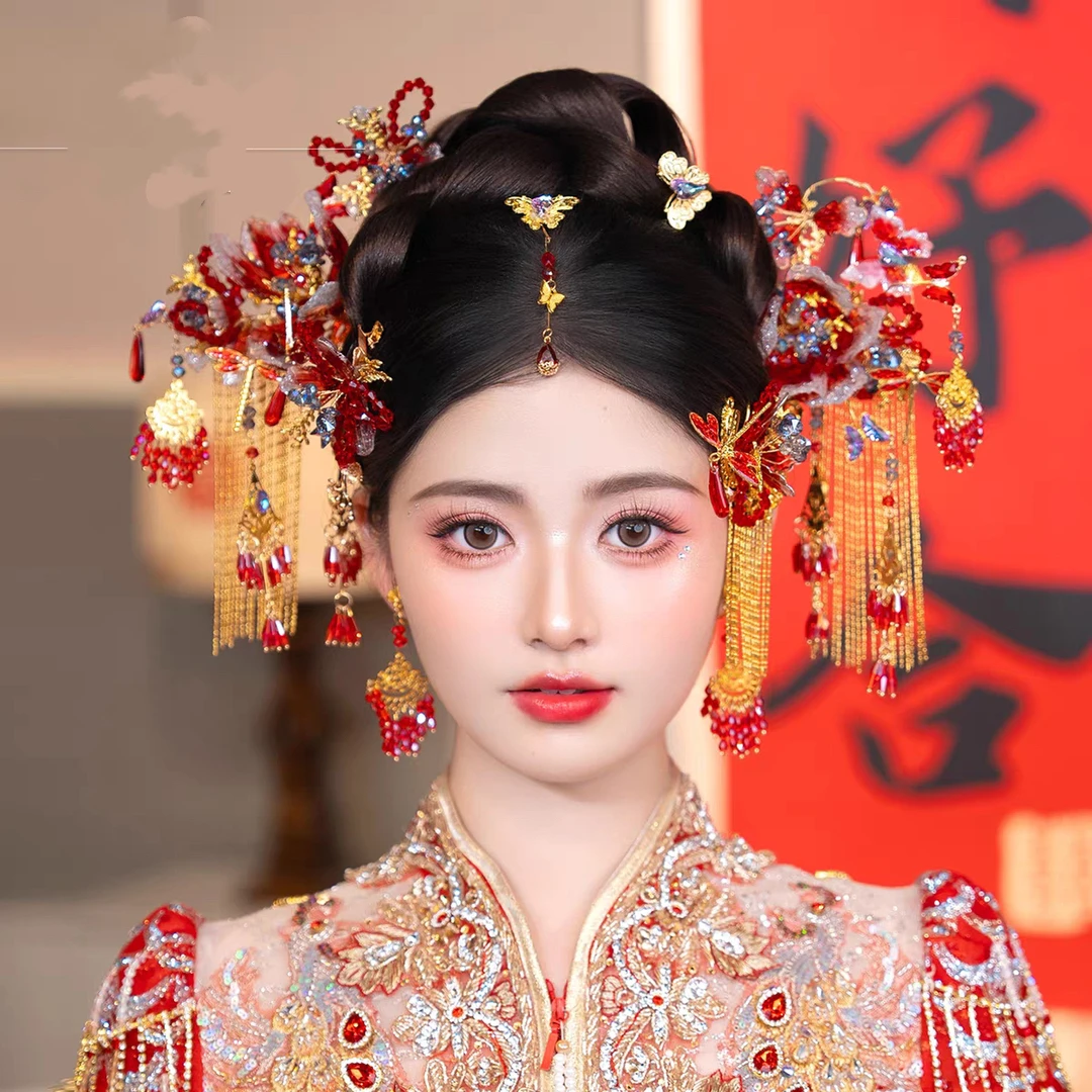 新娘头饰复古大气古风婚礼