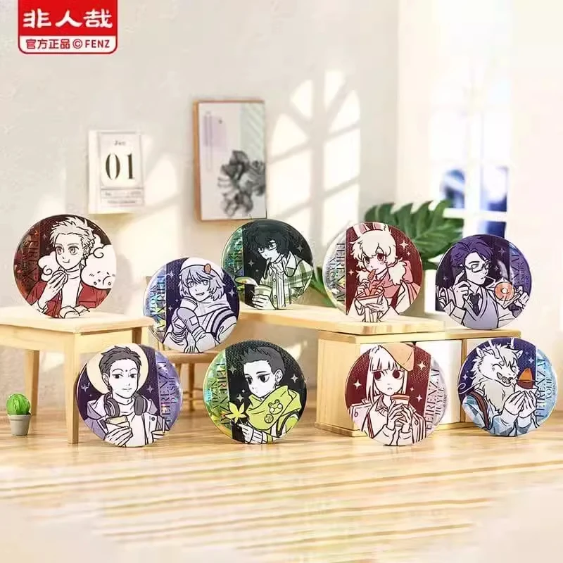 非人哉分子正品通勤日常系列马口铁徽章盲盒周边人物徽章动漫吧唧