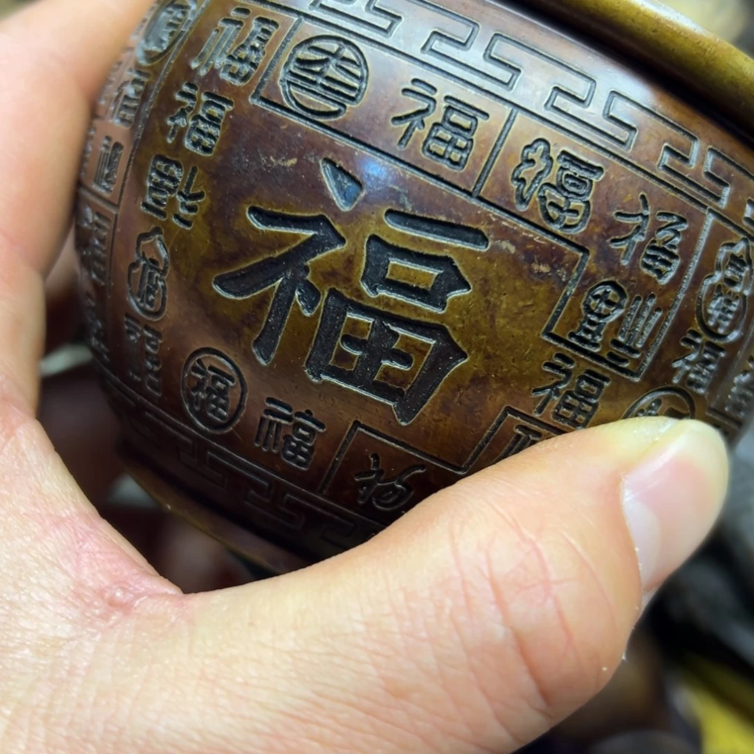 铜摆件欢迎欢迎你