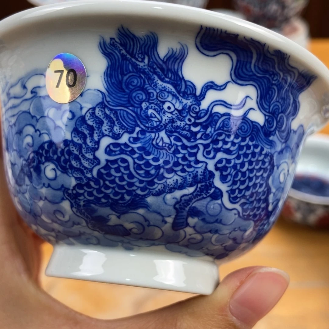 手绘现代茶具非古董