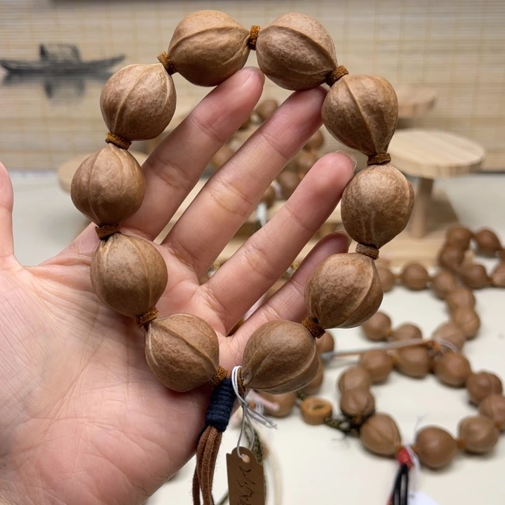 龙***悦橄榄核手串/手链21.5 26精品梅林铁核