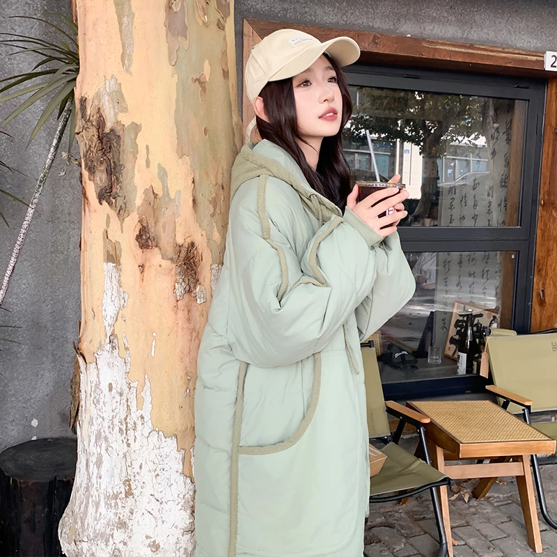 oversize面包服棉衣棉服女冬季外套中长款加厚棉袄2025年新款潮