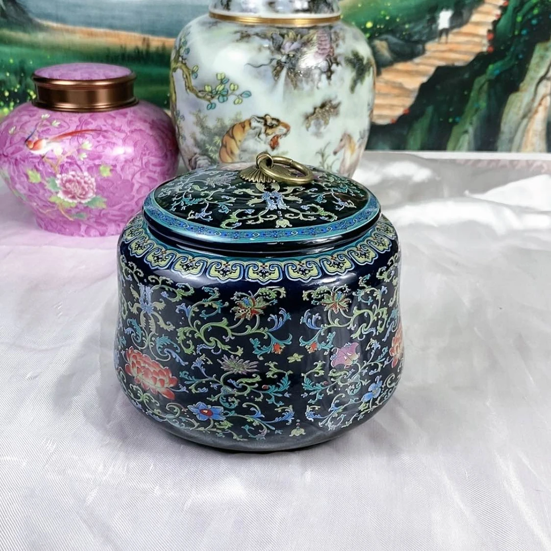【闪购商品】瓷片陶瓷茶叶罐密封罐