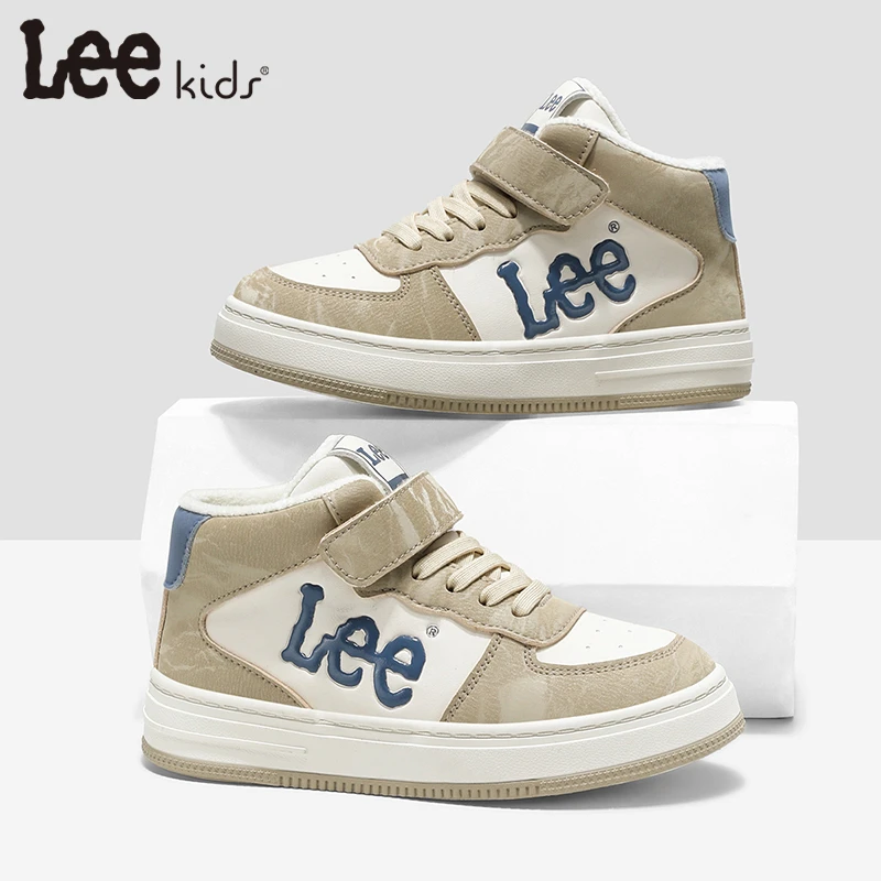 Leekids冬季儿童板鞋耐磨防滑软底时尚潮鞋男童运动鞋百搭户外鞋