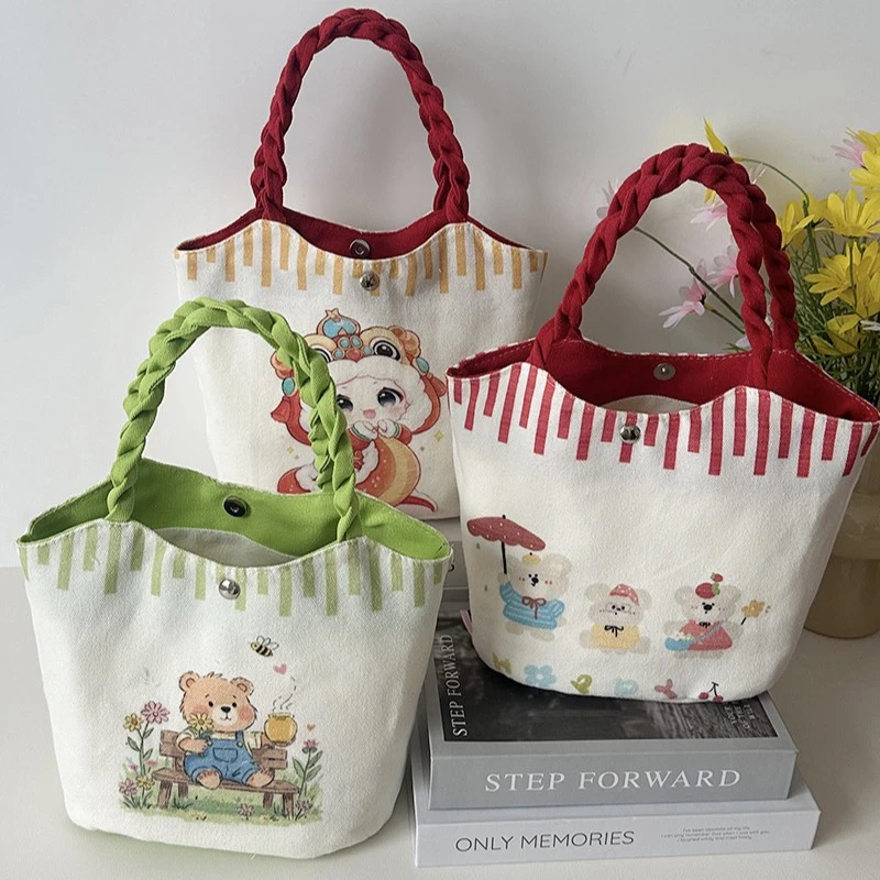 卡通可爱菜篮子包包女ins迷你拉布布儿童手提包收纳包零食袋