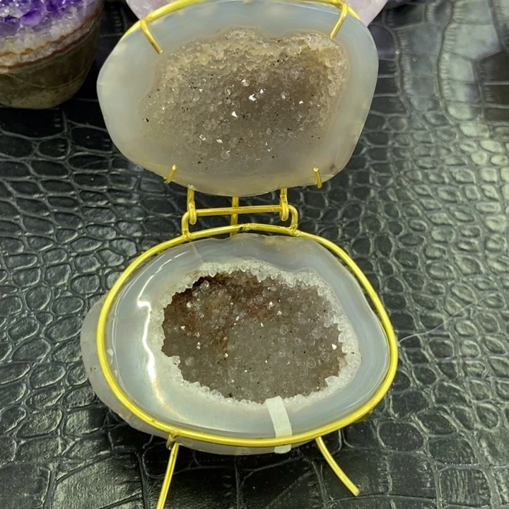 水晶未镶嵌珠宝半成品聚宝盆