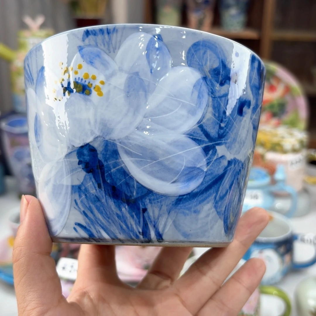 景德镇手绘高温釉下彩陶瓷茶具