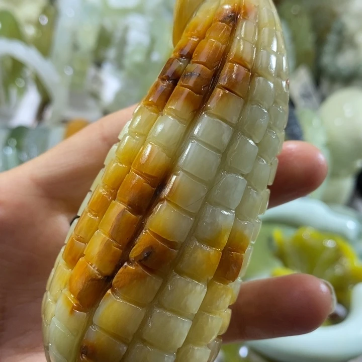 岫玉未镶嵌岫玉手把