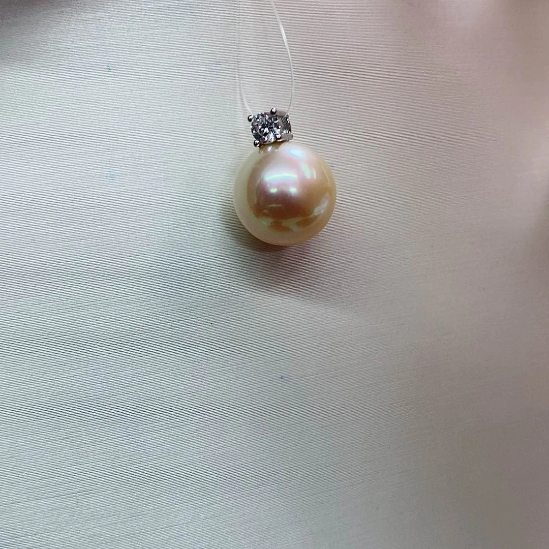 颈饰银S925镶嵌海水珍珠10-11