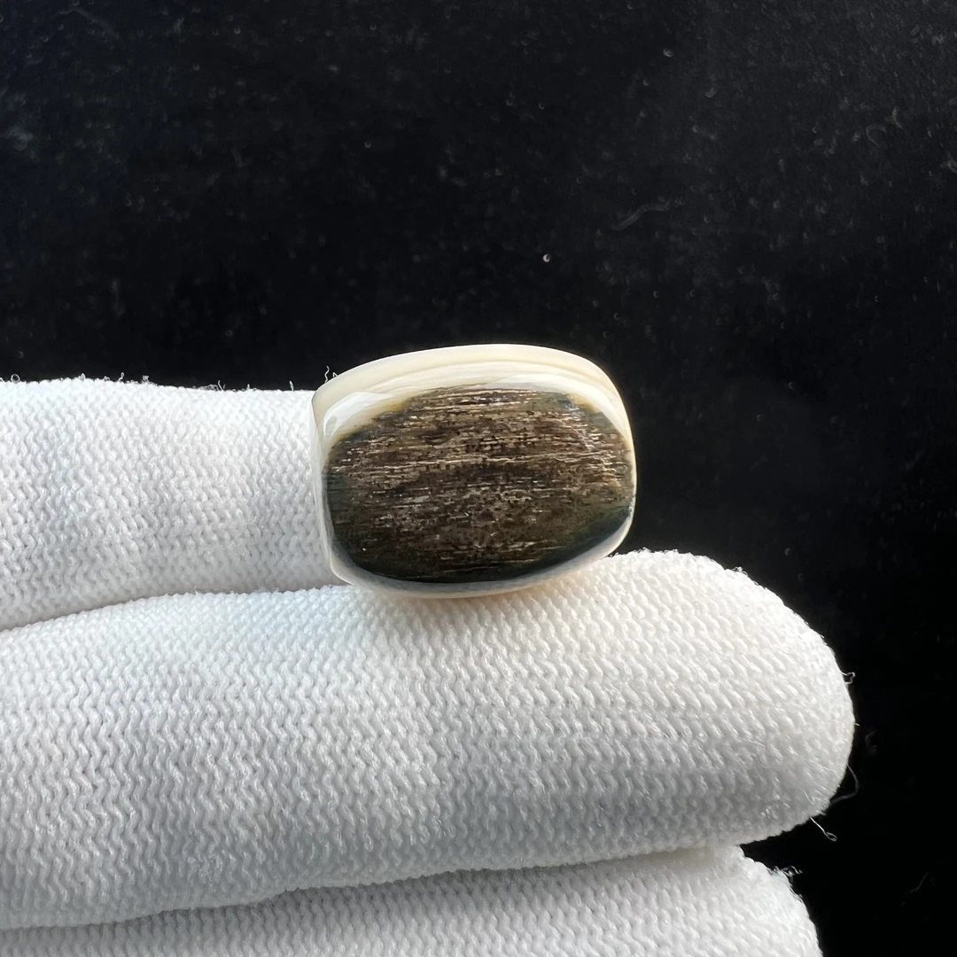 J5294天然猛犸牙 桶珠 17*20.6mm支持鉴定 假一罚四