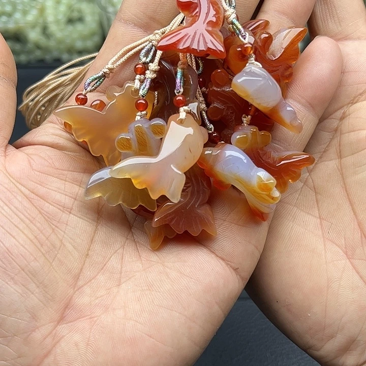 玛瑙/玉髓合金颈饰玛瑙金玉满堂吊坠