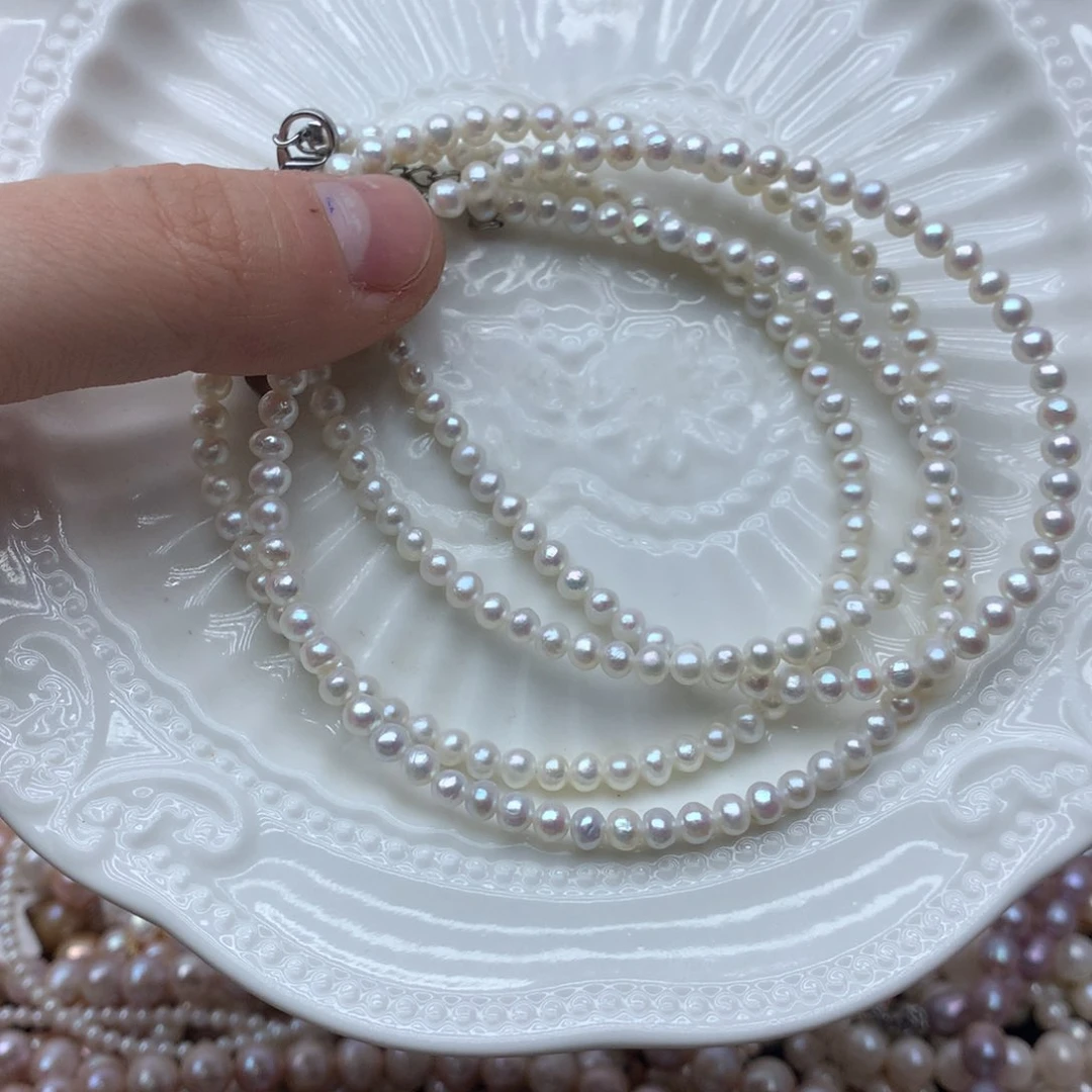 淡水珍珠4未镶嵌a98项链