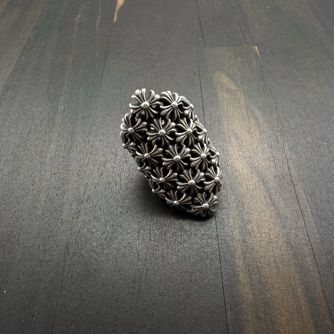 US9码 Chrome Hearts 克罗心 满十字花墓葬戒指