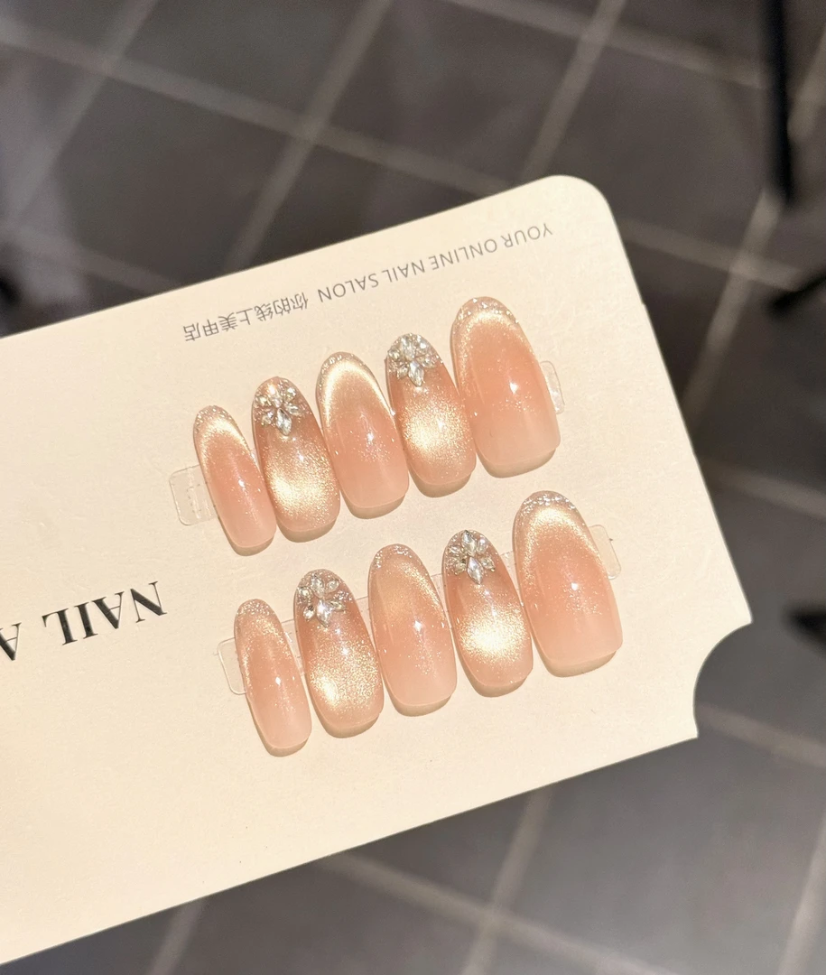 不遗憾- painted clear bow 纯手工穿戴甲 10片装