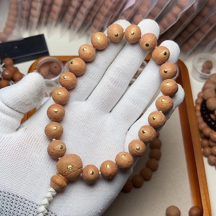凤眼菩提手串新人福利正圆铜钉手串12.5
