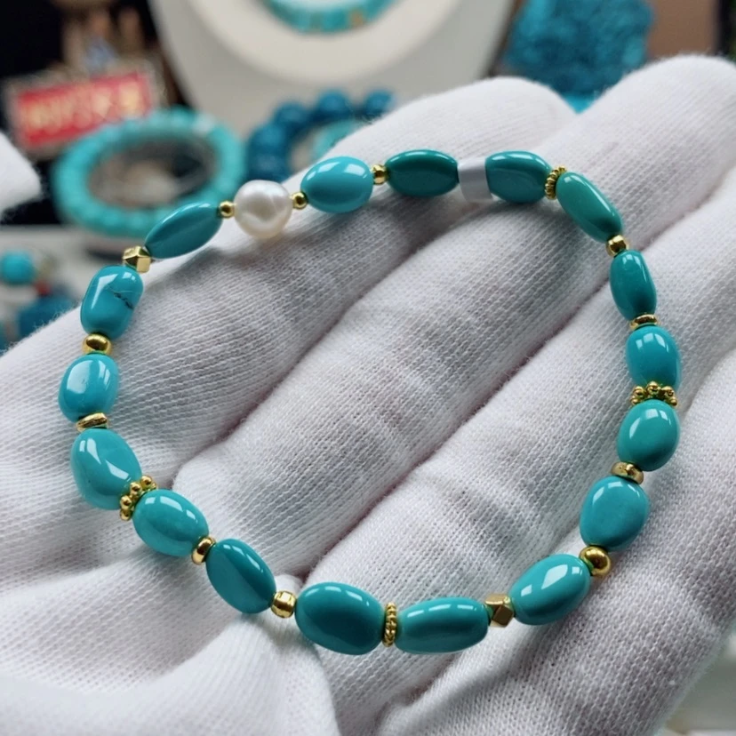 【闪购商品】绿松石绿松石随行手串绿未镶嵌