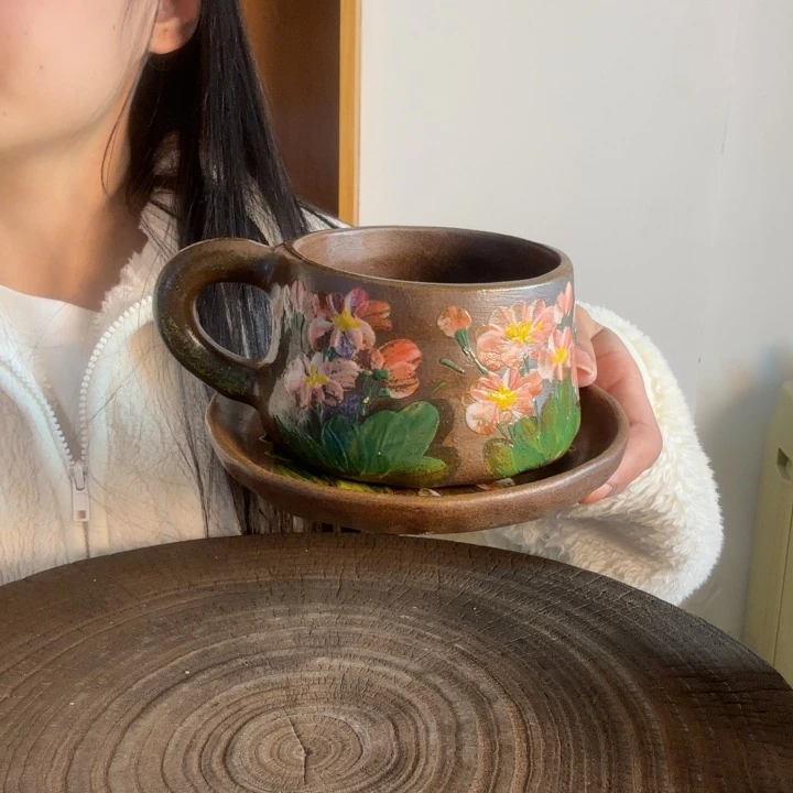 睡***醒手捏手绘景德镇陶瓷