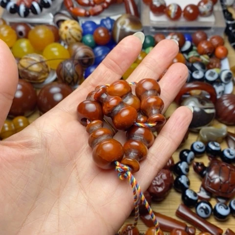 花***富玛瑙/玉髓合金珠宝半成品