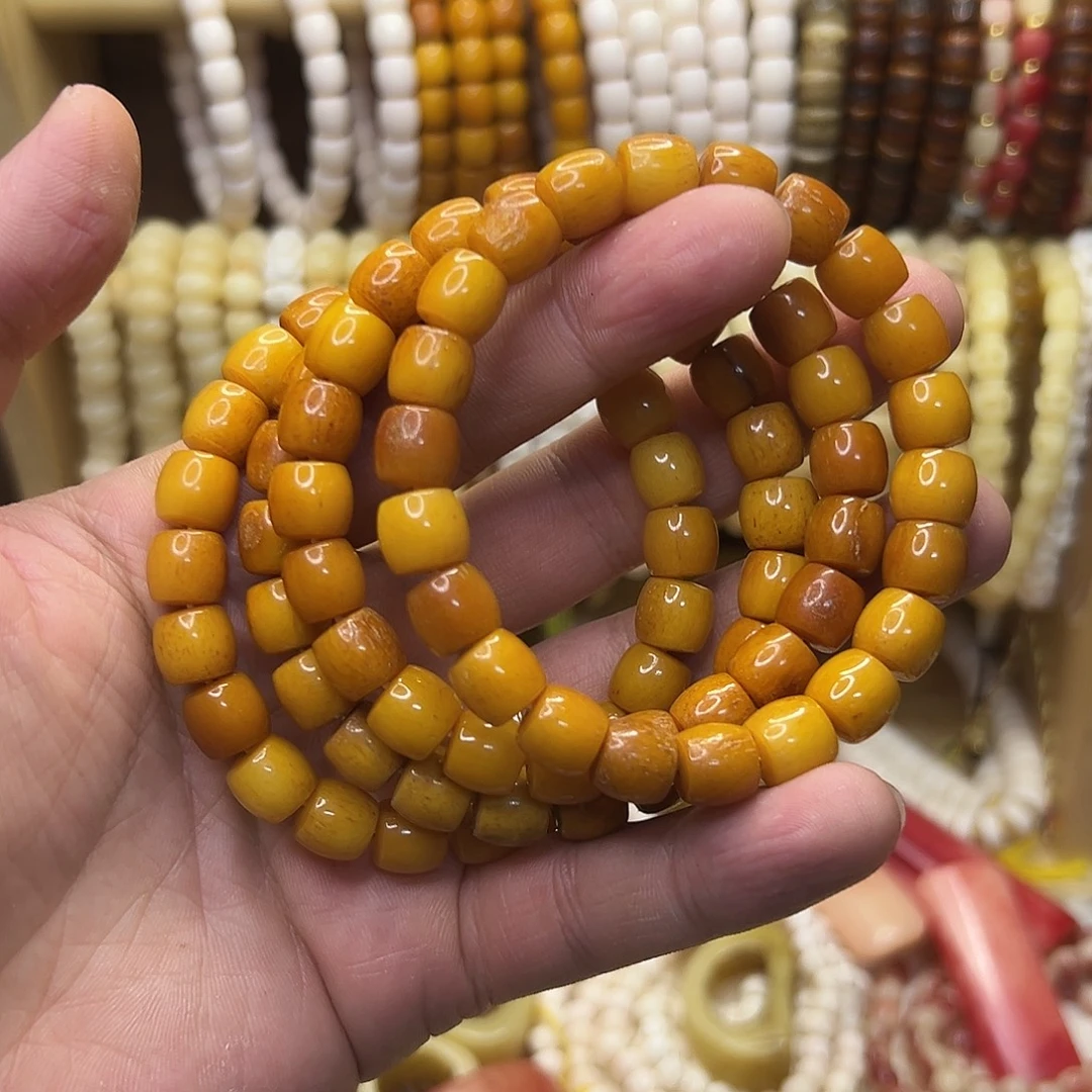 把件桃核1.0直切牦牛骨