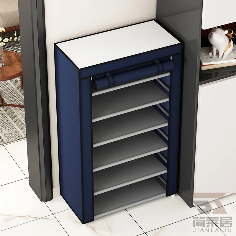防尘罩鞋架子简易经济型家用出租房鞋柜入门口牢固多层家用落地式