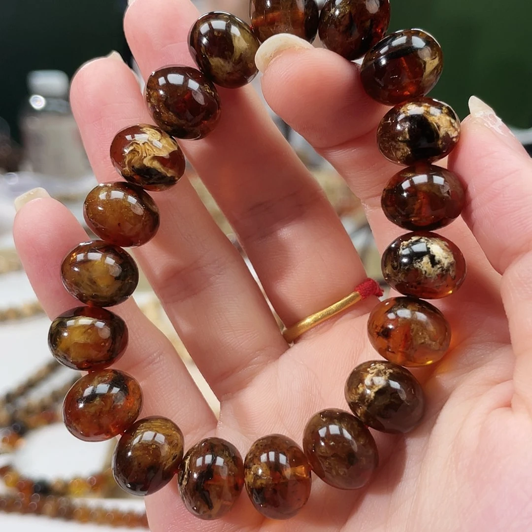 未镶嵌琥珀手链溶洞妖花蜡13