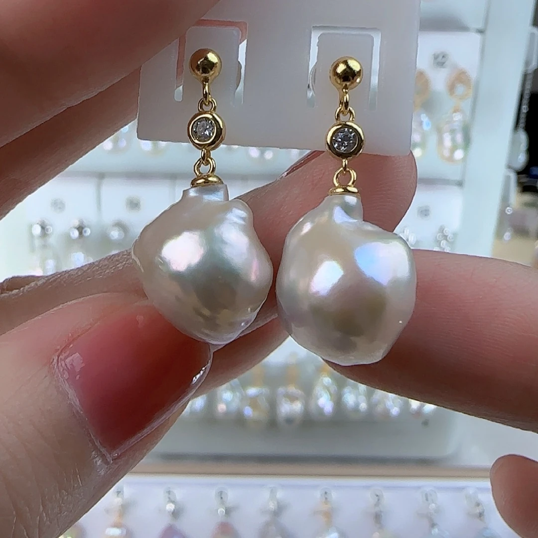 淡水珍珠耳饰未镶嵌