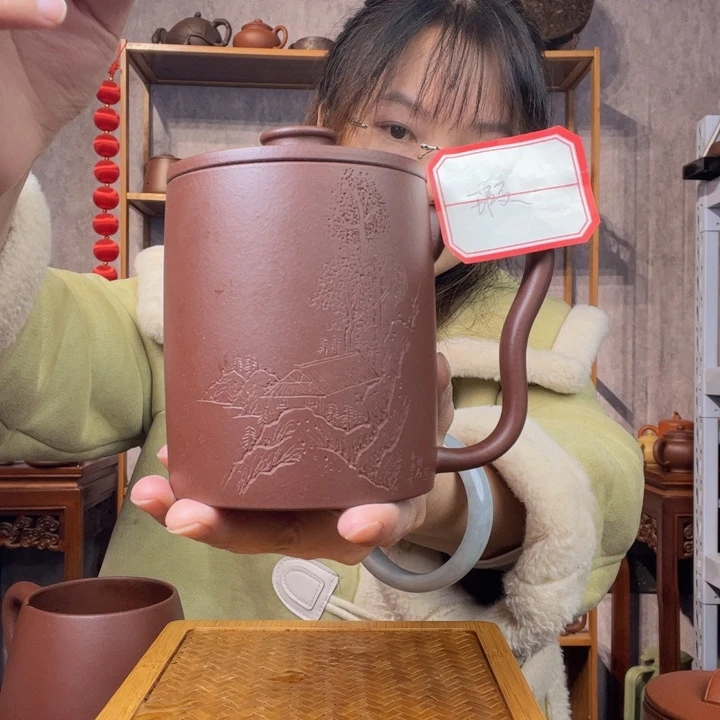 茶杯紫砂原矿紫砂杯
