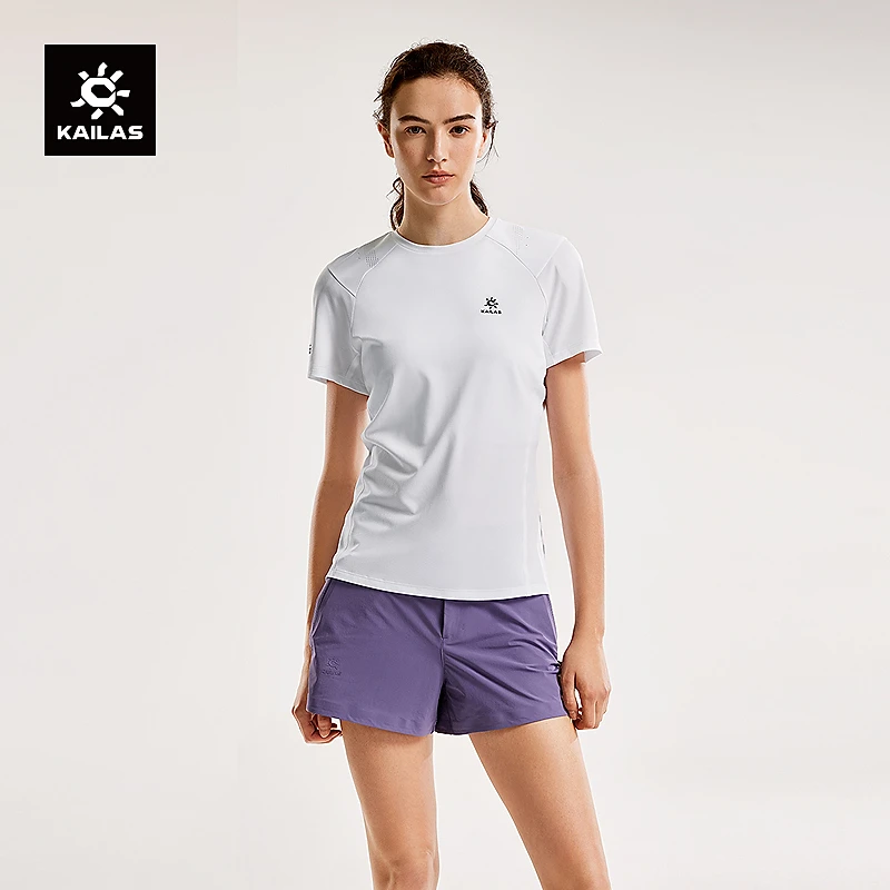 KAILAS凯乐石速干T恤吸湿排汗薄款宽松透气登山短袖女KG2517202