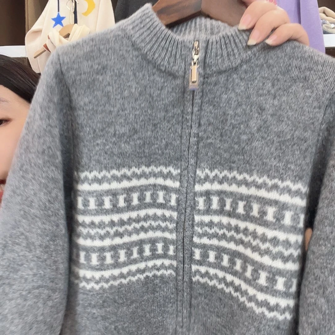 儿童灰色开衫170新款