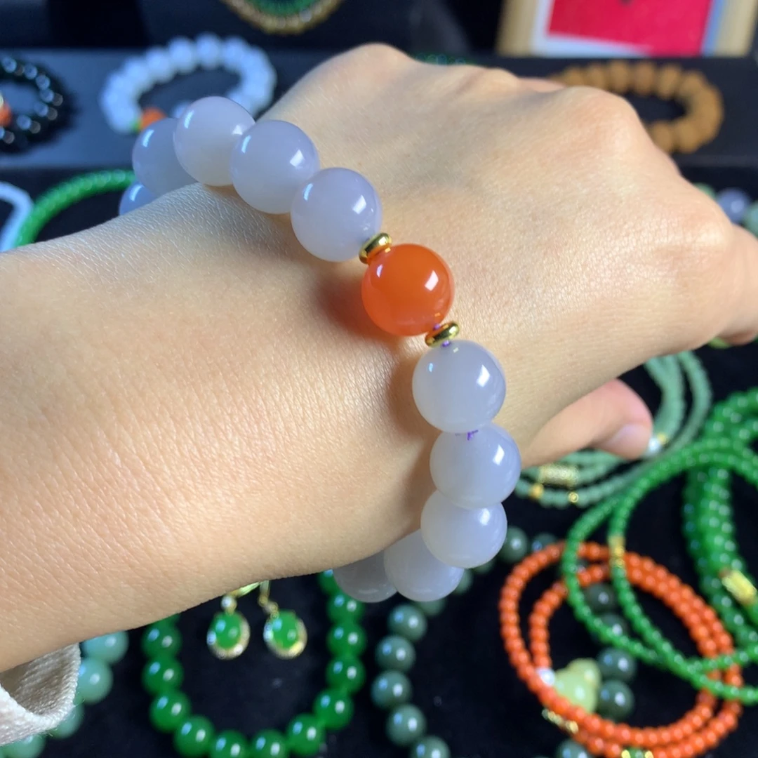 和田玉未镶嵌手链