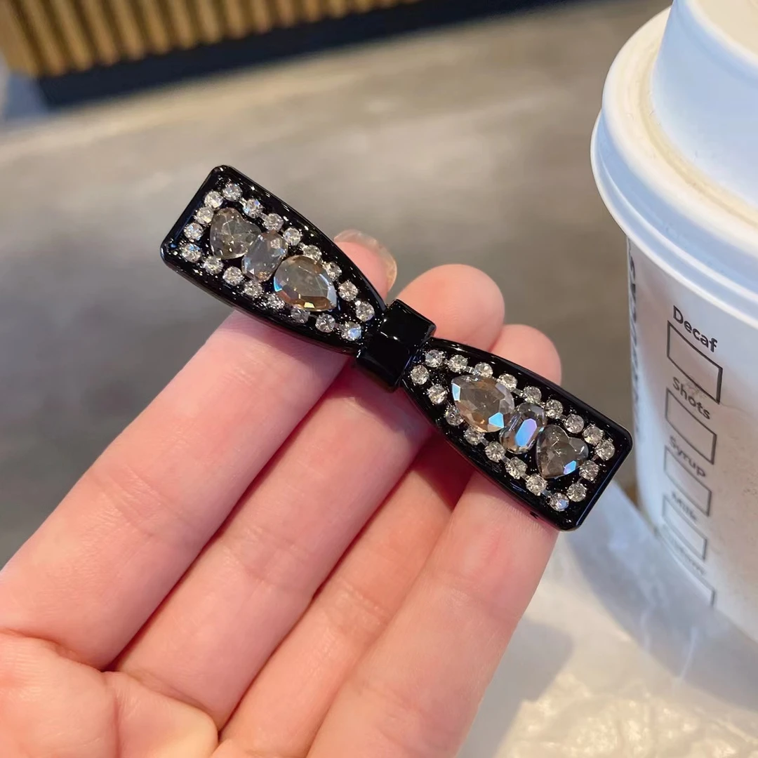 边夹发夹钻发夹对夹鸭嘴夹休闲风一字夹发卡复古头饰