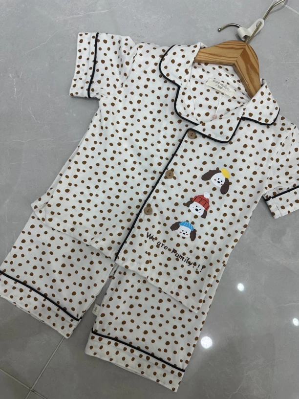 满印休闲风家居服套装短袖夏季韩版印花