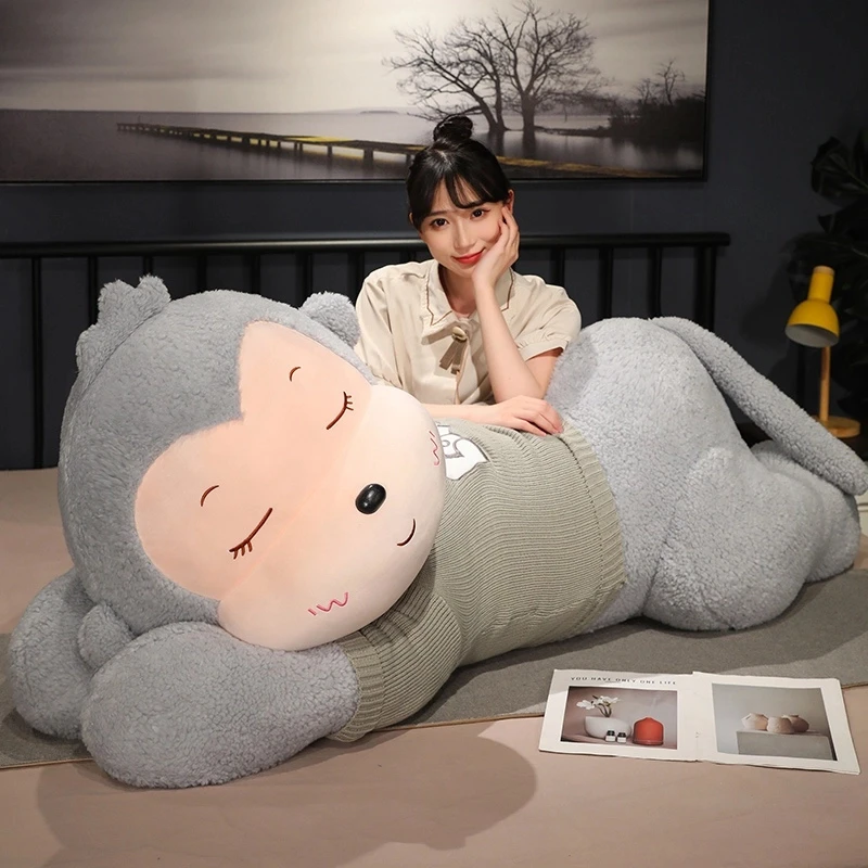 大号趴趴猴公仔抱枕可爱猴子毛绒玩具玩偶男女生睡觉布娃娃送礼物