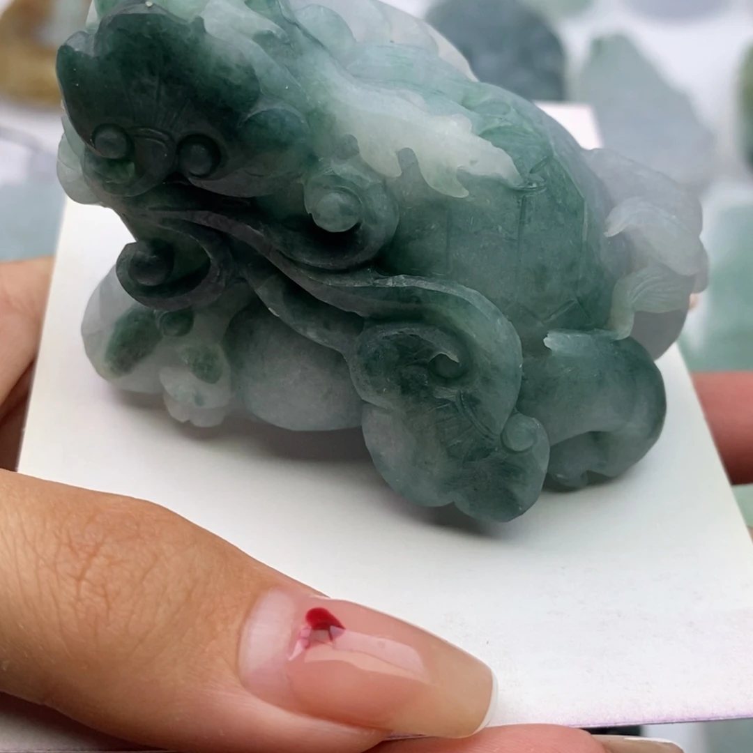 定制翡翠未镶嵌L**峰毛货无鉴赏期