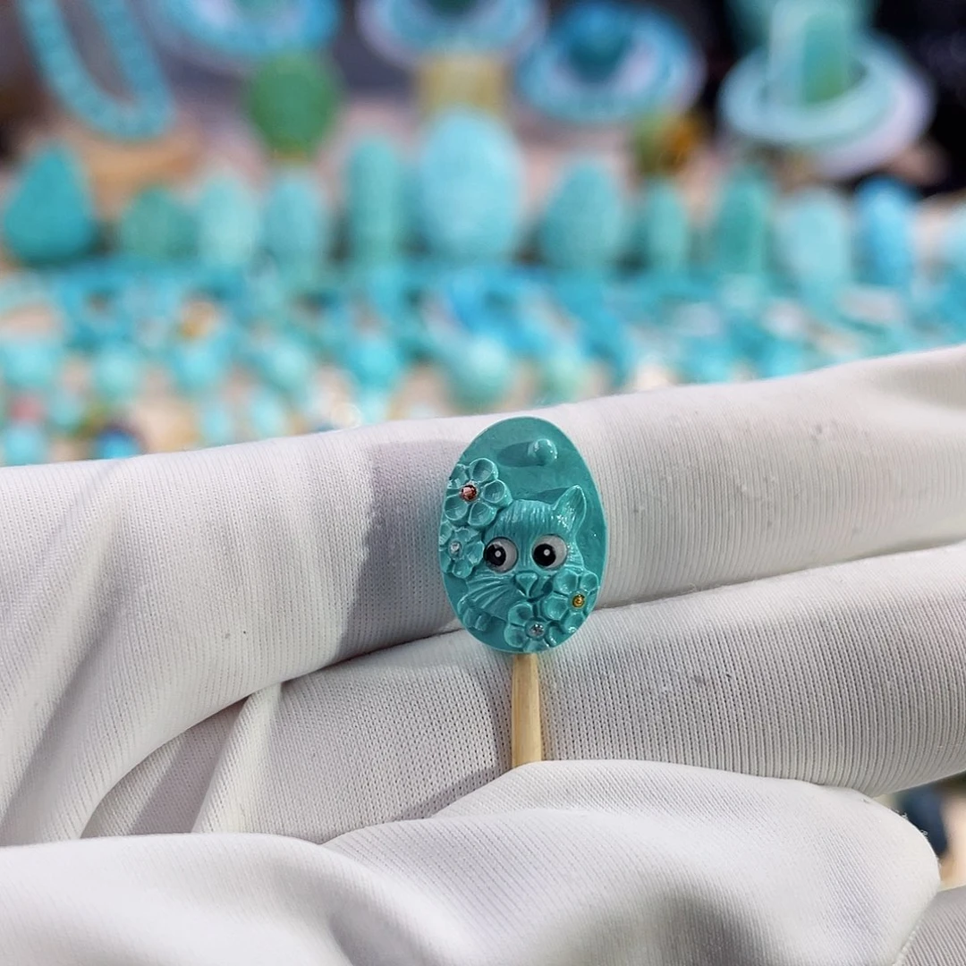 绿松石珠宝奇石未镶嵌