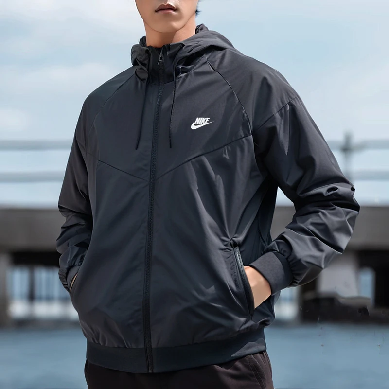 NIKE耐克外套男上衣2025新款宽松户外运动休闲连帽健身夹克727325
