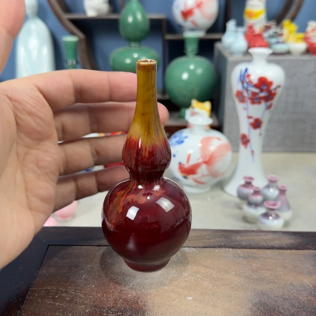 陶瓷手工小花器摆件