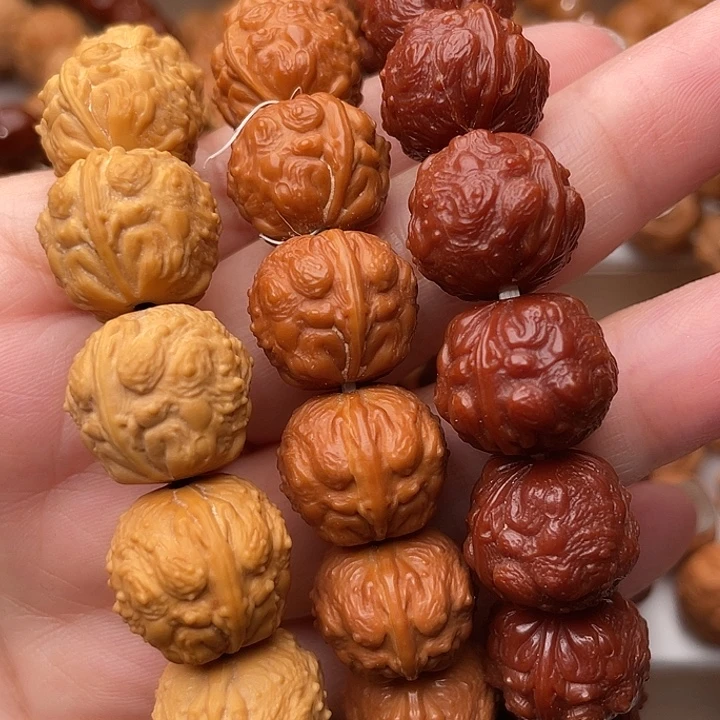 核桃手串/手链微瑕麒麟蟾王15