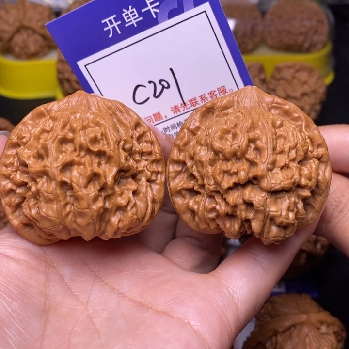 文玩核桃把件49全品官帽c201