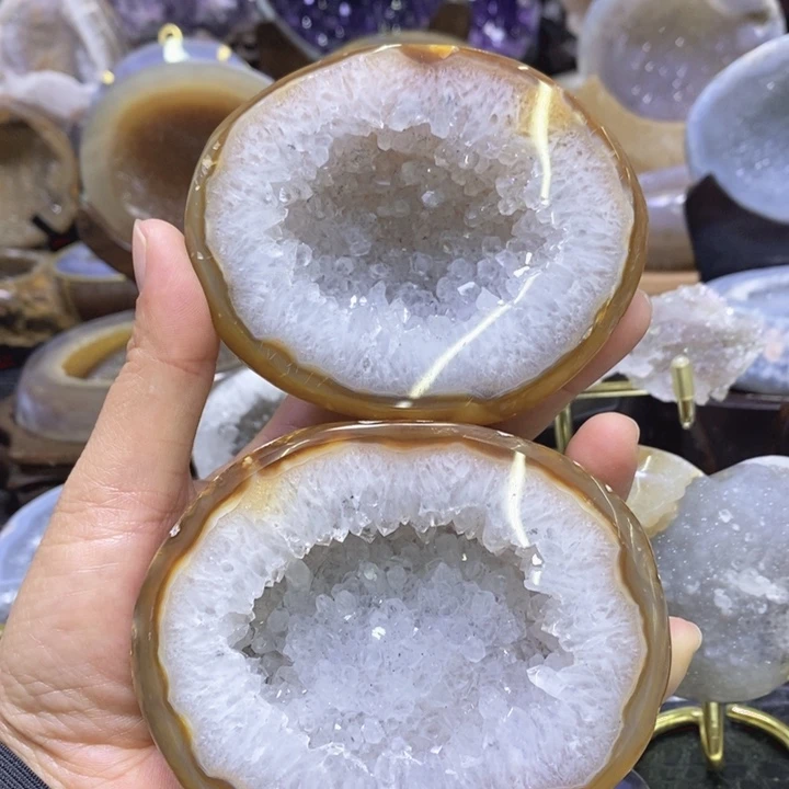 未镶嵌珠宝半成品水晶聚宝盆